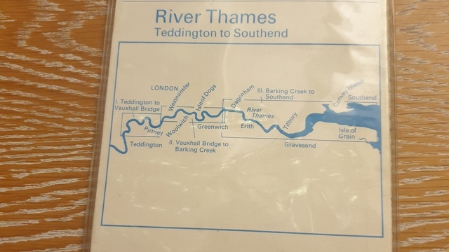 Carte IMRAY River Thames ---Teddington to Southend