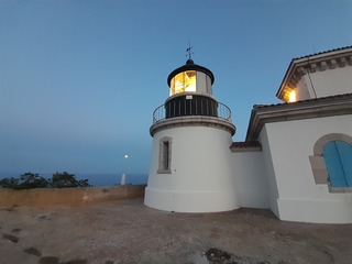 Phare duTitan sur l'île du Levant  dans le Var en France 