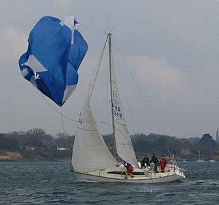 Sous spi dans la brise